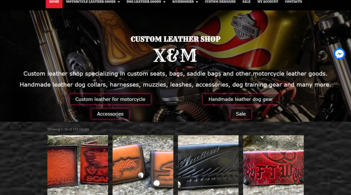 Онлайн магазин за кожени изделия xmcustomleather.com